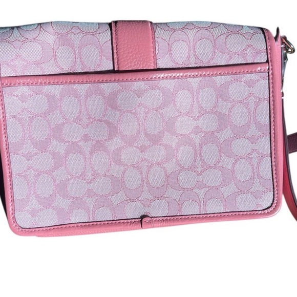 Coach Signature Monogram Crossbody EUC - Picture 2 of 5